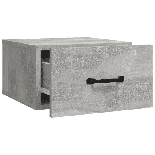 vidaXL Mesas de cabeceira parede 2 pcs 35x35x20 cm cinzento cimento vidaXL Mesas de cabeceira parede 2 pcs 35x35x20 cm cinzento cimento