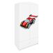 Armario 2 puertas 1 cajón Kocot Kids Babydream Coche de Carreras Armario 2 puertas 1 cajón Kocot Kids Babydream Coche de Carreras Blanco