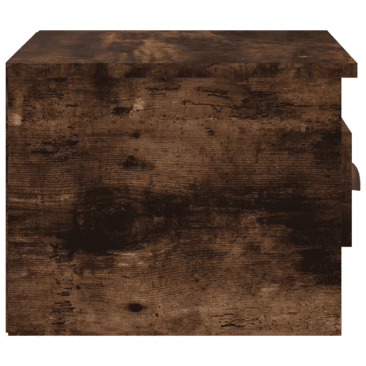 vidaXL Mesas de cabeceira parede 2 pcs 41,5x36x28 cm carvalho fumado