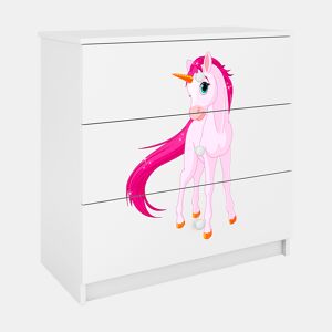 Kocot Kids Babydream Unicórnio 3 gavetas - Branco