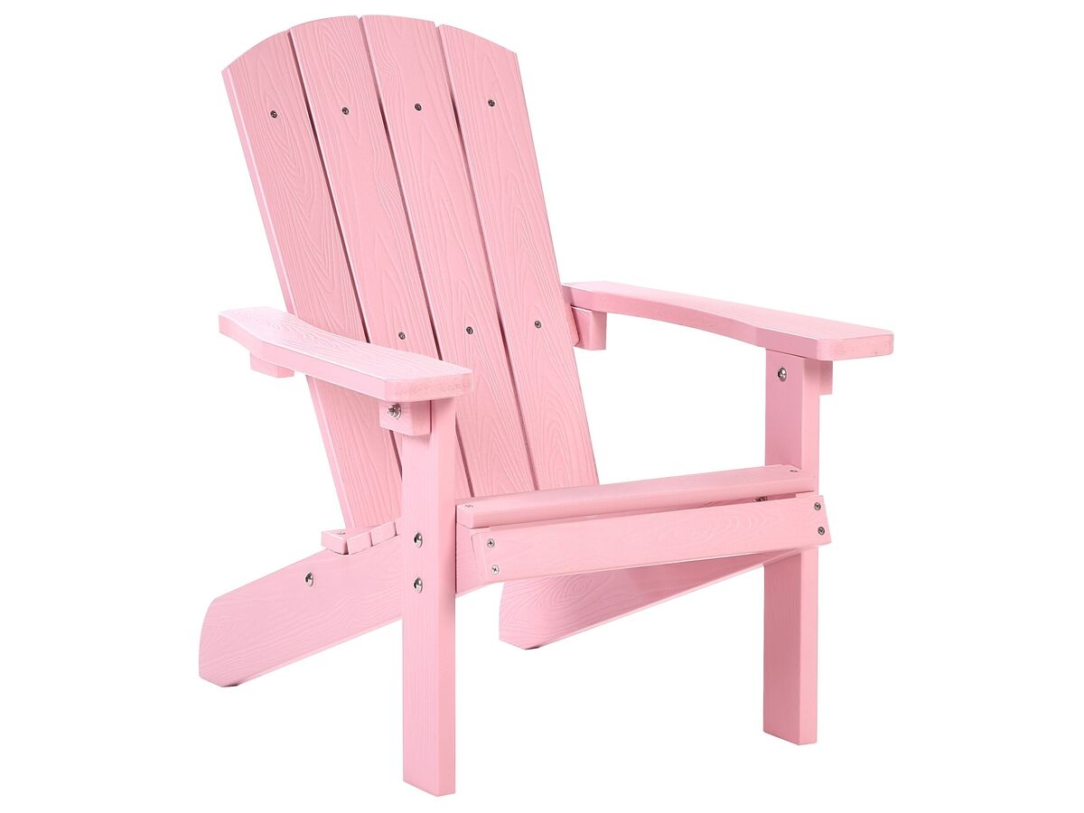 Beliani Silla infantil ADIRONDACK Rosa Talco