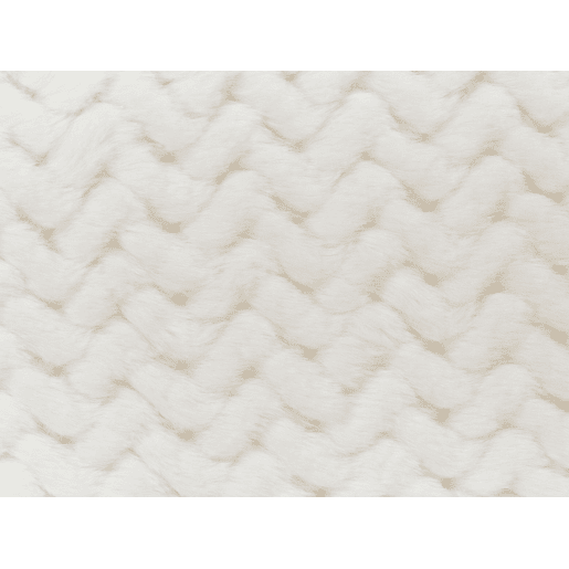 Colcha SURMI Imitação de pele 200 x 220 cm Branco creme