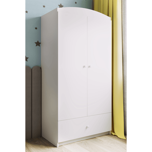 Kocot Kids Babydream Roupeiro de 2 portas e 1 gaveta - Branco