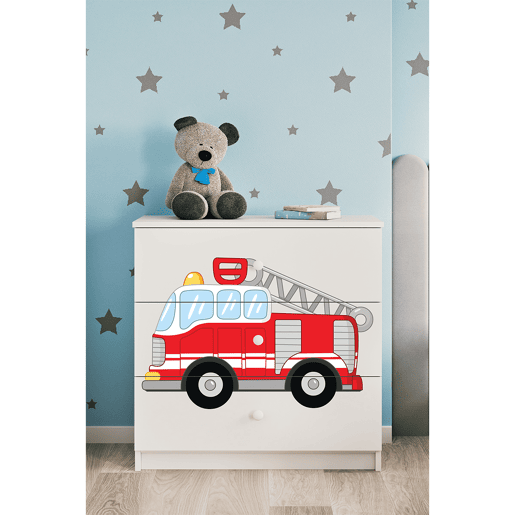 Kocot Kids Babydream Pompier 3 gavetas - Branco