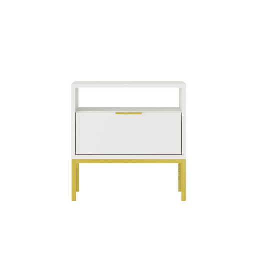 Mesa de cabeceira Seattle Branco Mesa de cabeceira Seattle Branco