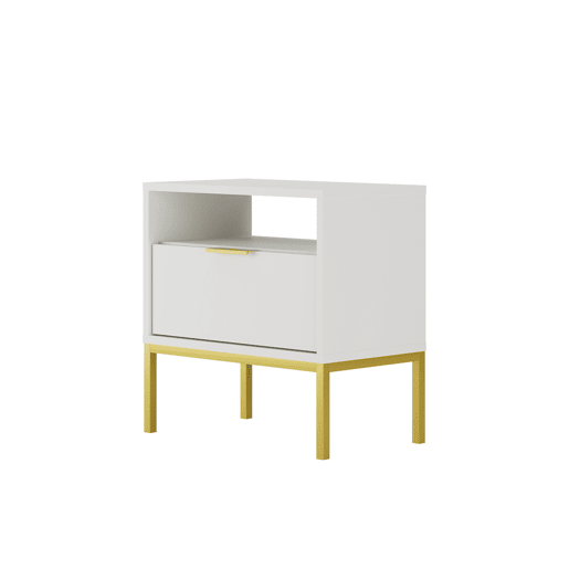 Mesa de cabeceira Seattle Branco Mesa de cabeceira Seattle Branco