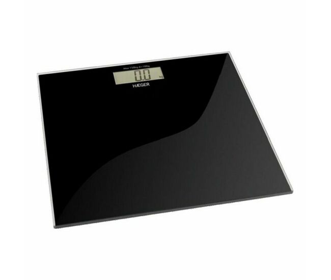 Báscula digital de baño haeger bs-dig.010a negro