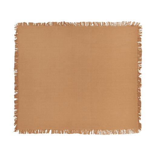 Colcha YERBENT Algodão 200 x 220 cm Castanho dourado