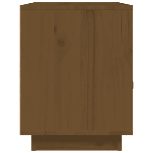 vidaXL Mesas de cabeceira 2 pcs 40x34x45 cm pinho maciço castanho mel