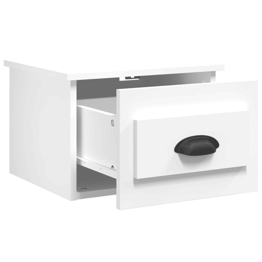 vidaXL Mesa de cabeceira de parede 41,5x36x28 cm branco vidaXL Mesa de cabeceira de parede 41,5x36x28 cm branco