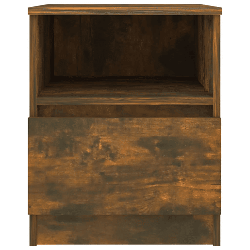 vidaXL Mesa cabeceira 2pcs 40x40x50cm derivado madeira carvalho fumado