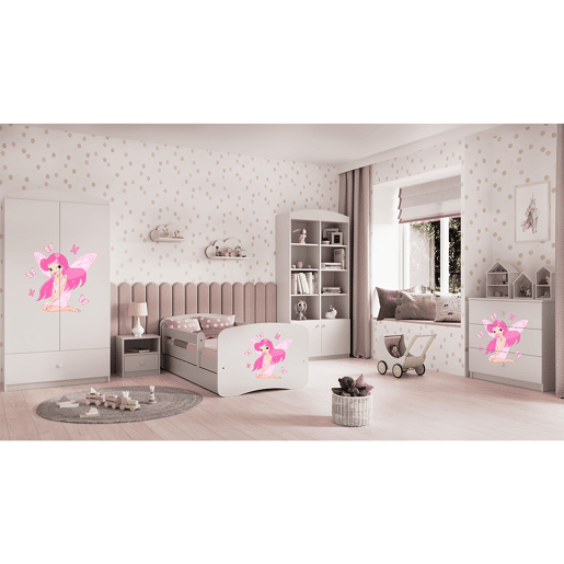 Kocot Kids Babydream Cómoda de 3 gavetas A Fada Borboleta - Branco