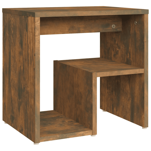 vidaXL Mesas cabeceira 2 pcs 40x30x40 cm madeira proc. carvalho fumado