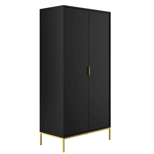 Roupeiro 2 portas Seattle Preto