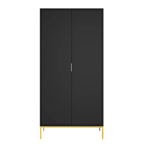 Roupeiro 2 portas Seattle Preto