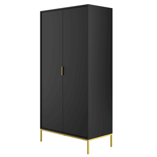 Roupeiro 2 portas Seattle Preto