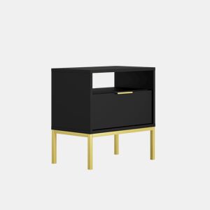 Mesa de cabeceira Seattle Preto