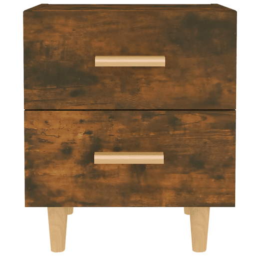 vidaXL Mesas de cabeceira 2 pcs 40x35x47,5 cm cor carvalho fumado vidaXL Mesas de cabeceira 2 pcs 40x35x47,5 cm cor carvalho fumado