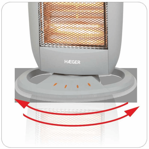 Aquecedor a Halogéneo HAEGER HALO 1200 PLUS - 1200W