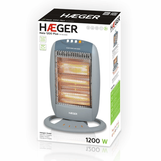 Aquecedor a Halogéneo HAEGER HALO 1200 PLUS - 1200W