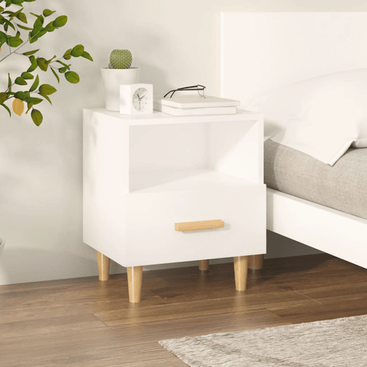 vidaXL Mesa de cabeceira 40x35x47 cm branco vidaXL Mesa de cabeceira 40x35x47 cm branco