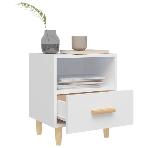 vidaXL Mesa de cabeceira 40x35x47 cm branco vidaXL Mesa de cabeceira 40x35x47 cm branco