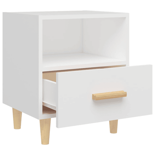 vidaXL Mesa de cabeceira 40x35x47 cm branco vidaXL Mesa de cabeceira 40x35x47 cm branco