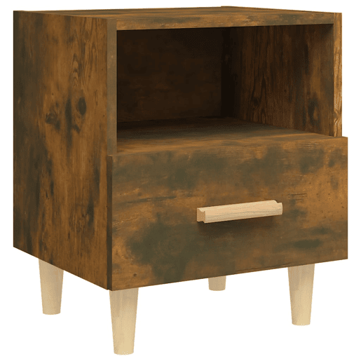 vidaXL Mesas de cabeceira 2 pcs 40x35x47 cm cor carvalho fumado