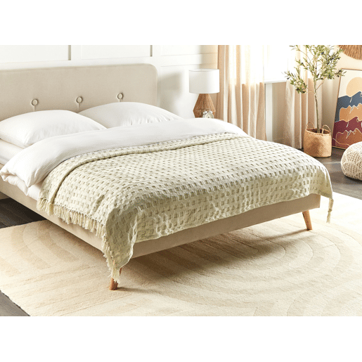 Colcha BERE Algodão 150 x 200 cm Branco creme