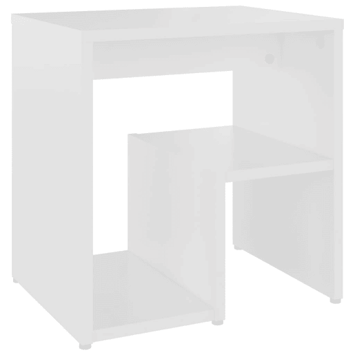 vidaXL Mesa de cabeceira 40x30x40 cm derivados de madeira branco