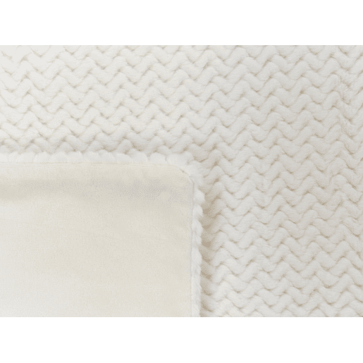 Colcha SURMI Imitação de pele 150 x 200 cm Branco creme