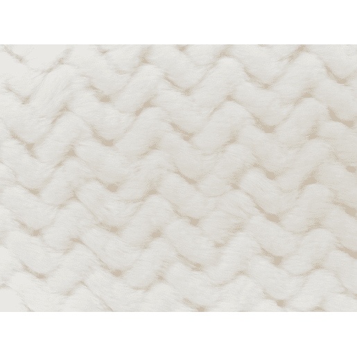 Colcha SURMI Imitação de pele 150 x 200 cm Branco creme