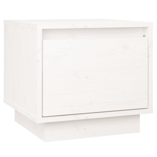 vidaXL Mesa de cabeceira 35x34x32 cm madeira de pinho maciça branco vidaXL Mesa de cabeceira 35x34x32 cm madeira de pinho maciça branco