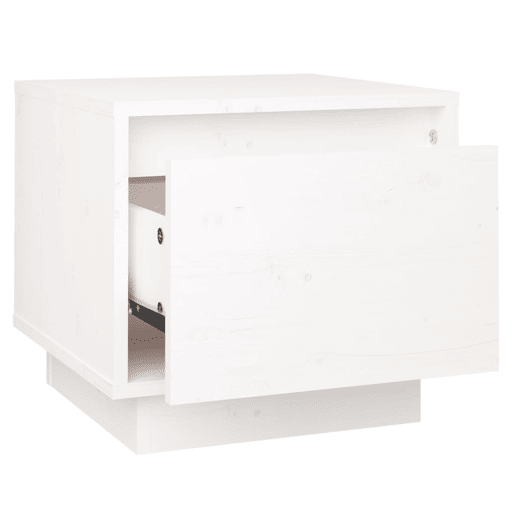 vidaXL Mesa de cabeceira 35x34x32 cm madeira de pinho maciça branco vidaXL Mesa de cabeceira 35x34x32 cm madeira de pinho maciça branco