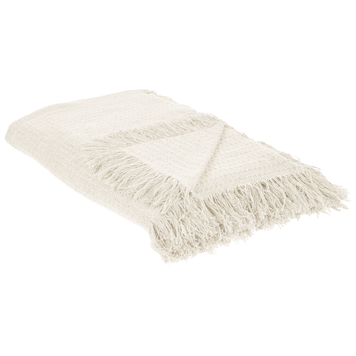 Colcha YERBENT Algodão 200 x 220 cm Branco creme