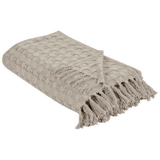 Colcha BERE Algodão 200 x 220 cm Taupe Colcha BERE Algodão 200 x 220 cm Taupe