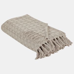 Colcha BERE Algodão 200 x 220 cm Taupe