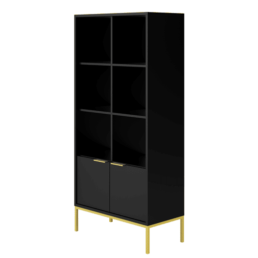 Estante 2 portas Seattle Preto
