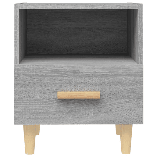 vidaXL Mesas de cabeceira 2 pcs 40x35x47 cm sonoma cinzento