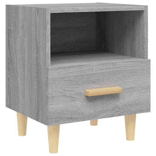 vidaXL Mesas de cabeceira 2 pcs 40x35x47 cm sonoma cinzento
