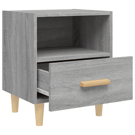vidaXL Mesas de cabeceira 2 pcs 40x35x47 cm sonoma cinzento
