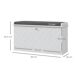 Banco Zapatero MDF, Poliéster HOMCOM Banco Zapatero MDF, Poliéster HOMCOM Blanco