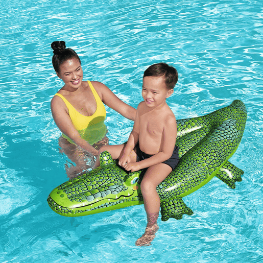 Boia insuflável Bestway Crocodilo 152 x 71 cm