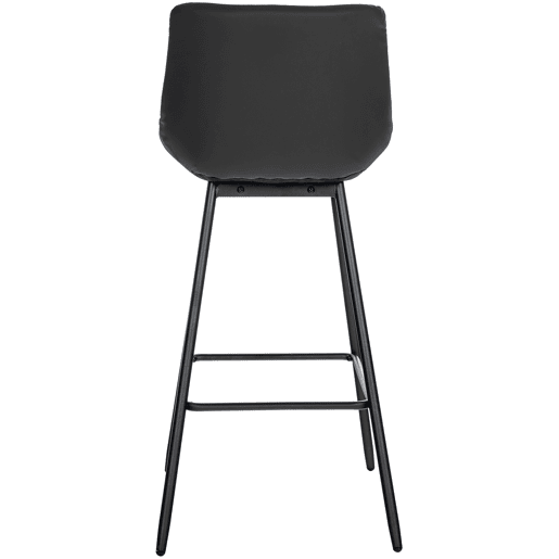 Taburete de bar Weston Simil cuero Negro 56X49X104 cm
