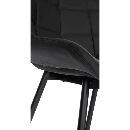 Taburete de bar Weston Simil cuero Negro 56X49X104 cm