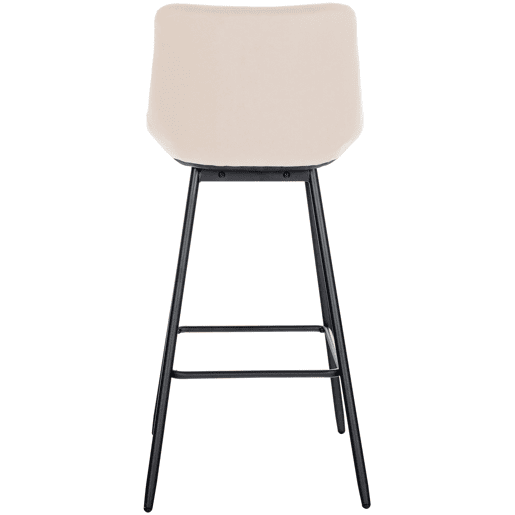 Taburete de bar Weston Terciopelo Crema 56X49X104 cm