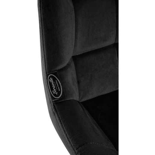 Taburete de bar Weston Terciopelo Negro 56X49X104 cm