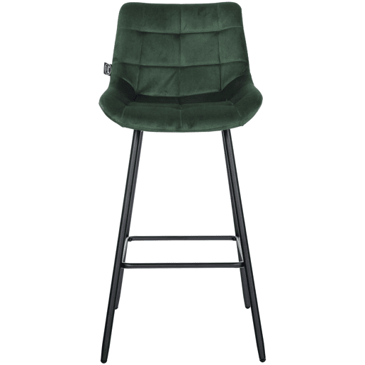 Taburete de bar Weston Terciopelo Verde oscuro 56X49X104 cm