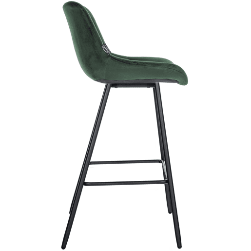 Taburete de bar Weston Terciopelo Verde oscuro 56X49X104 cm