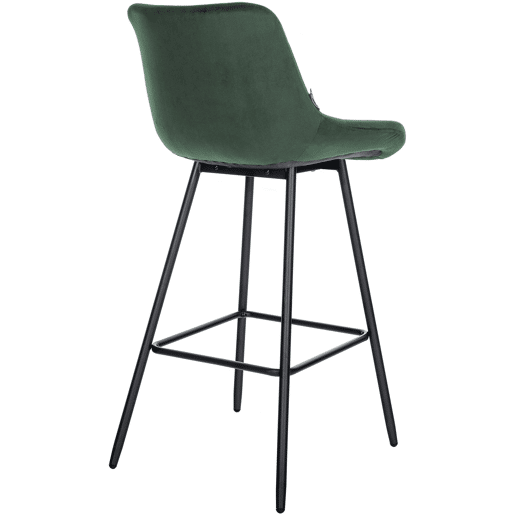 Taburete de bar Weston Terciopelo Verde oscuro 56X49X104 cm